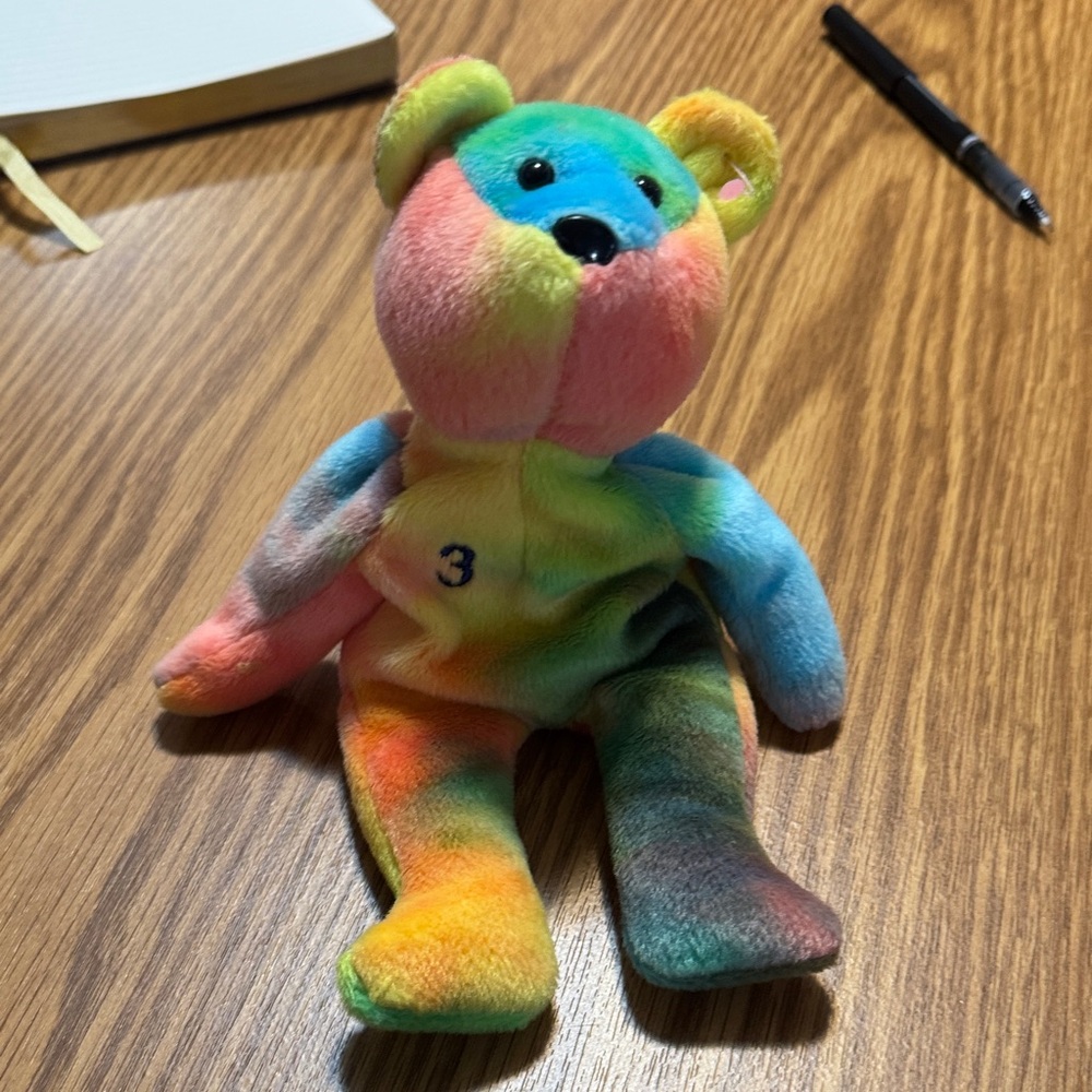 Multicolor Plush Bear Toy